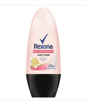 เรโซนา (REXONA) เรโซนา แอดวานซ์ ไบร์ทเทนนิ่ง + แอนตี้สเตน โรลออนระงับกลิ่นกาย 50มล.   