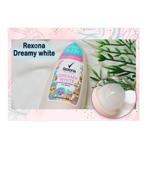 เรโซนา (REXONA) เรโซนา ดรีมมี่ ไวท์ ผลิตภัณฑ์ระงับกลิ่นกาย (สีชมพู) 40 มล.   