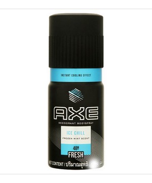 แอ๊กซ์ (AXE) AXE แอ๊กซ์ ไอซ์ ชิล สเปรย์น้ำหอมระงับกลิ่นกาย กลิ่นโฟรเซ่น มิ้นท์ 150 มล.  